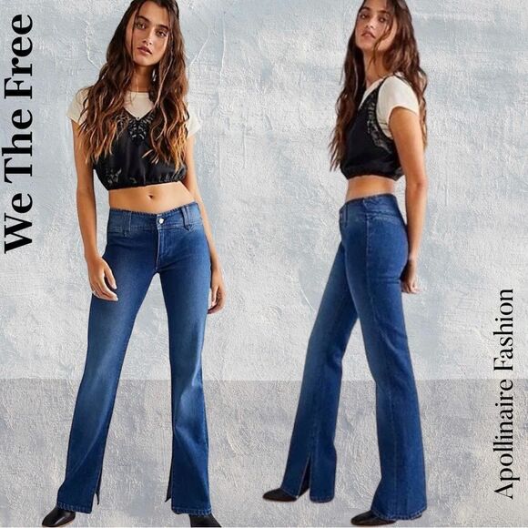 We The Free Stillwater Lowrise Women's Blue Jeans Size 29 NWT - Picture 1 of 9
